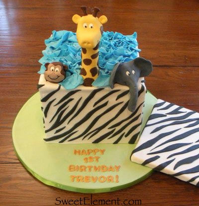 first birthday cakes for boys. Safari 1st Birthday Cake