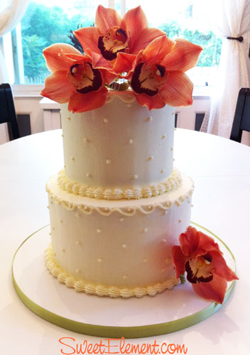 We delivered this cake to a small home wedding in nearby Maplewood 