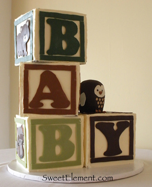 baby block cake